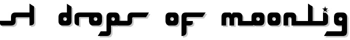 SL Drops Of Moonlight font